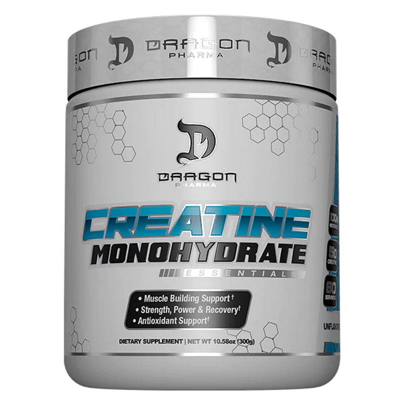 Dragon Pharma Creatine Monohydrate Essentials 300g / 60 servicios