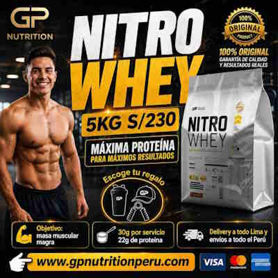 Nitro Whey 5kg Universe Nutrition USA - Masa muscular magra